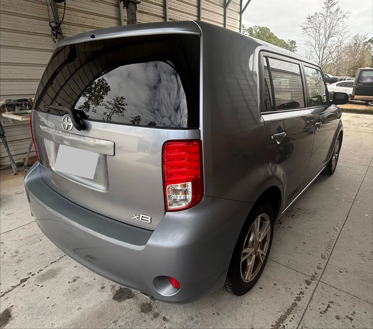 2011 Scion xB after overall paint job - rear detail