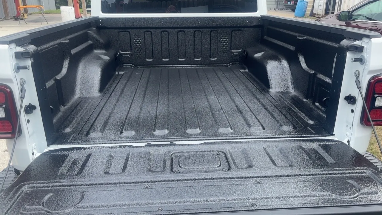 Ford F-150 truck bed after spray-in bedliner application